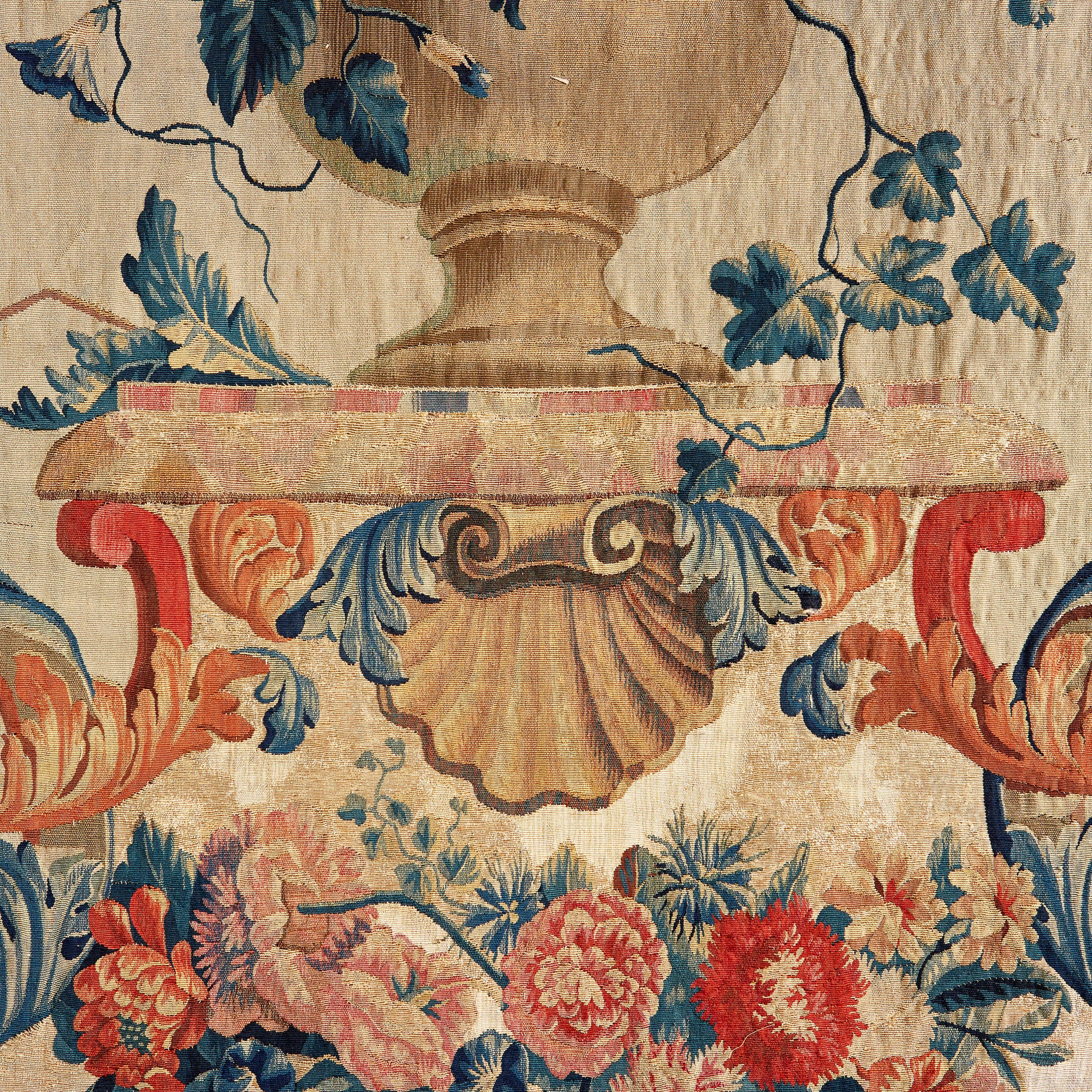 Hand-Woven Important English Rococo Tapestry