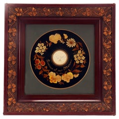 Antique An important framed love enbroidery, Italy 1900.