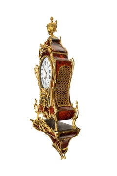 An Important French Louis XV Period Musical Wall Cartel Clock, circa 1750