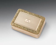 An important George III 18ct Two Colour Gold Royal Presentation Snuff Box 