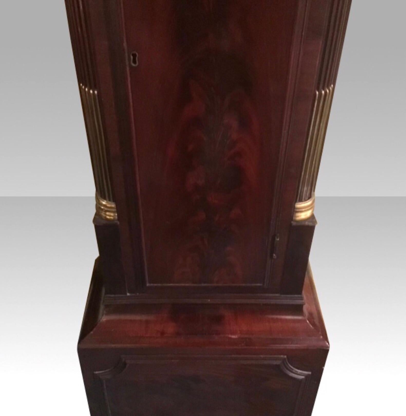 Mid-18th Century Important George III Mahogany Longcase Clock, Thomas Mudge, London Circa 1765 For Sale