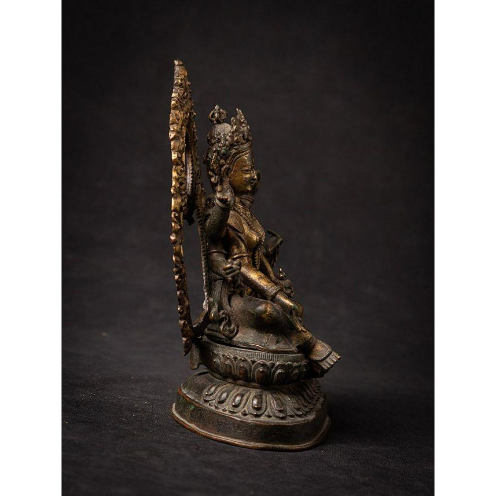 Contemporary An important gild-bronze figure of Vasudhara from Nepal For Sale