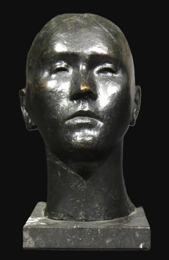An Important Mid 20th Century Brutalist Bronze Bust By Pedro Pruna O'Cerans
