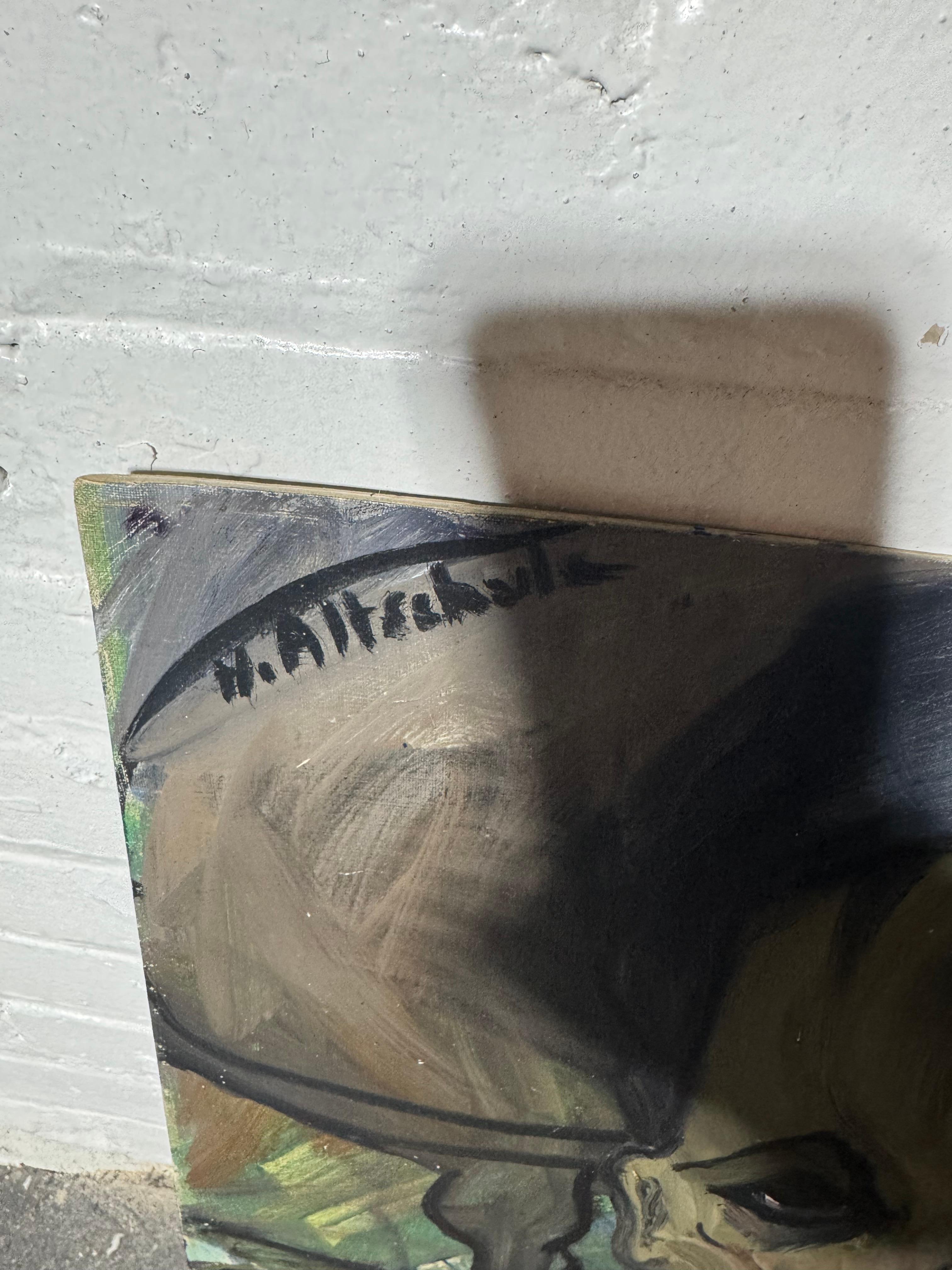 Un importante cuadro modernista de Hilda Altschule c. Años 40 / 50 Arte popular en venta