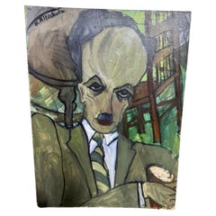 An Important Modernist Painting By Hilda Altschule c. 1940s / 1950s