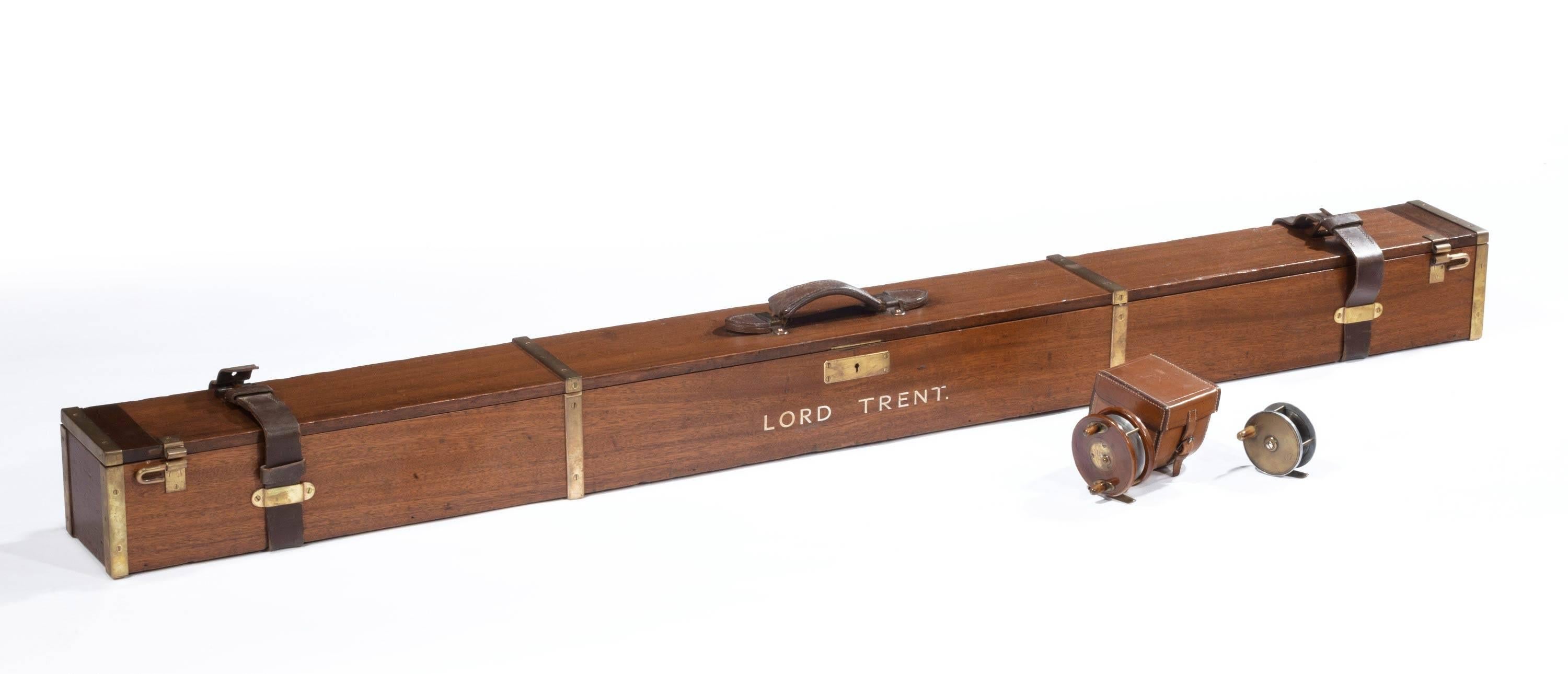 English 19th Century Fishing Box, Formerly From The Estate Of Lord Trent