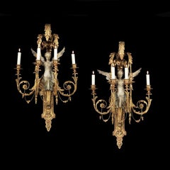 Important Pair of Late 18th Century Italian Wall Sconces, Lombardy Region