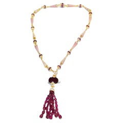 Un'importante collana di tormalina rosa e diamanti di Bulgari - CIRCA 2010