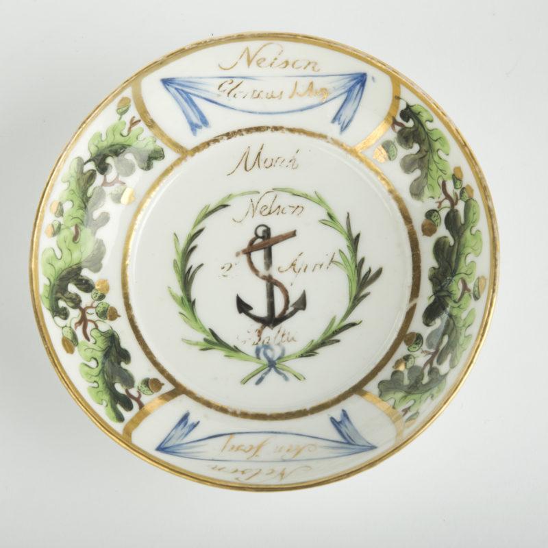 English An important porcelain cup and saucer from Admiral Lord Nelson’s ‘Baltic Service For Sale