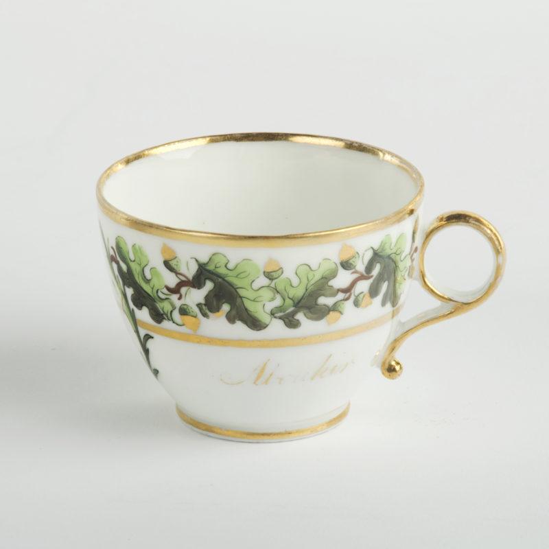Porcelain An important porcelain cup and saucer from Admiral Lord Nelson’s ‘Baltic Service For Sale