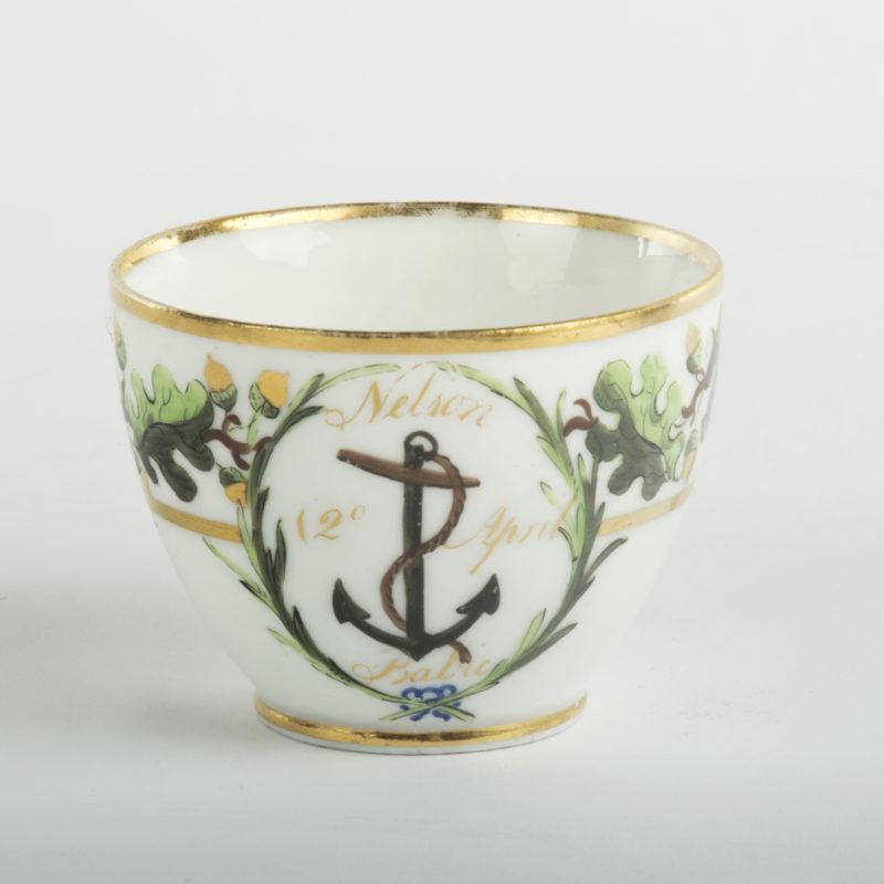 An important porcelain cup and saucer from Admiral Lord Nelson’s ‘Baltic Service For Sale 1