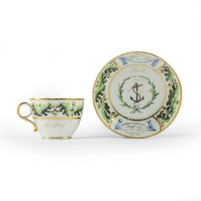 An important porcelain cup and saucer from Admiral Lord Nelson’s ‘Baltic Service For Sale 3
