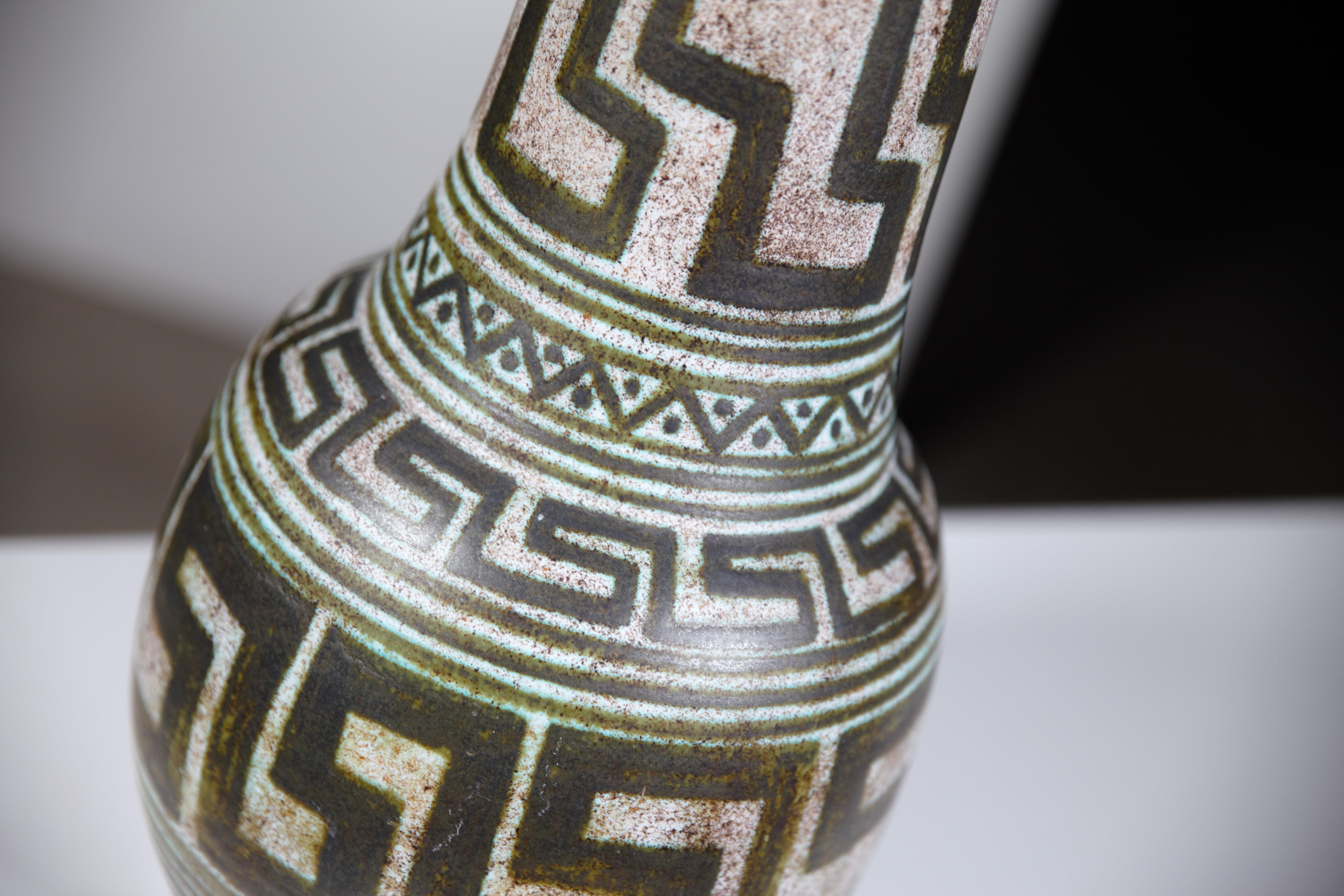 An Important Primitive Ceramic Vase by La Grange aux Potiers France 1960s For Sale 2