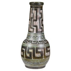 Vintage An Important Primitive Ceramic Vase by La Grange aux Potiers France 1960s