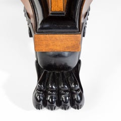 Important Regency Period Library Table Made After Designs by Thomas Hope