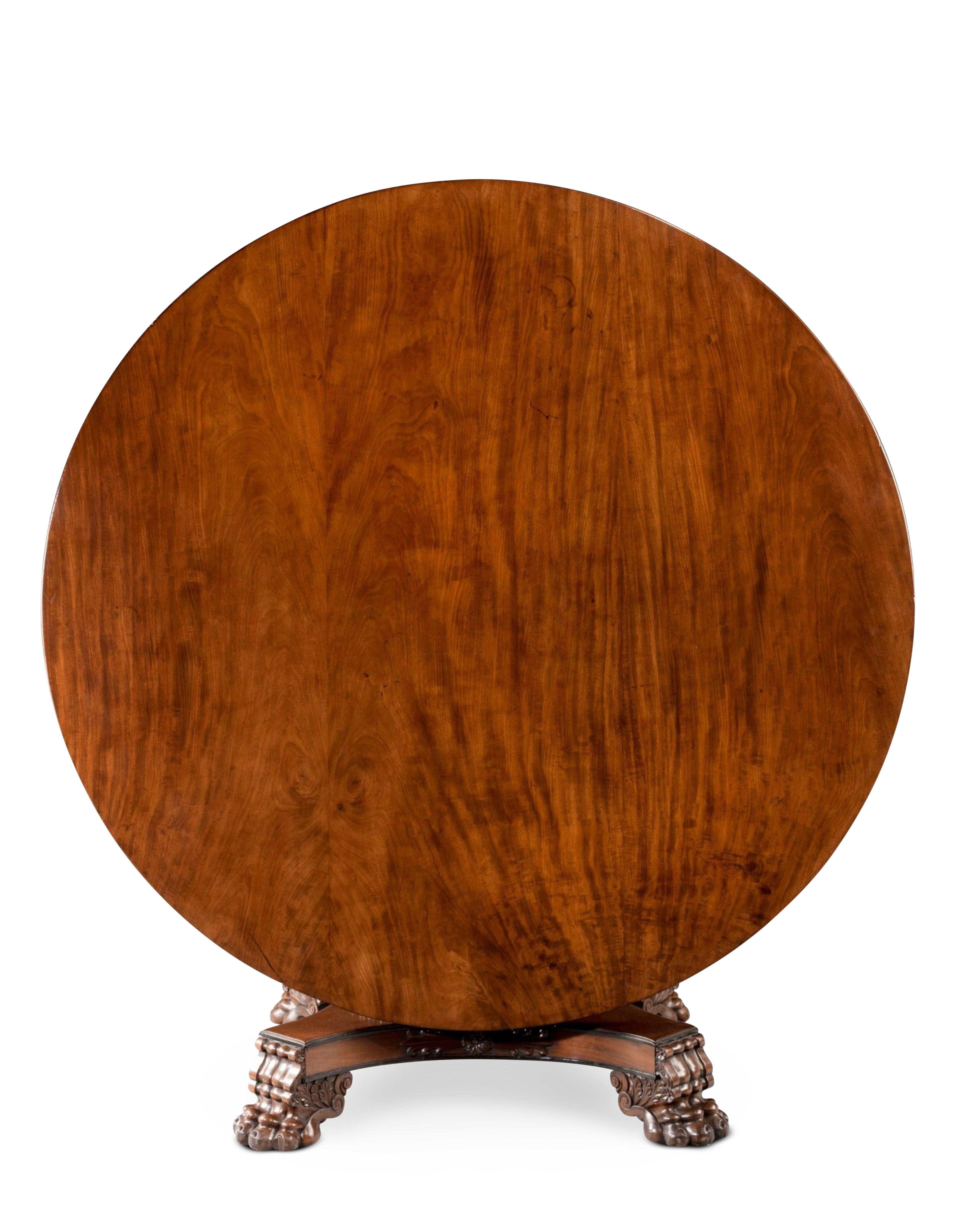 An Important Scottish Regency Mahogany Centre Table In Good Condition For Sale In Dublin, GB