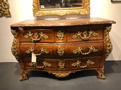 An Important Serpentine Fronted Tombeau Shaped Commode, 18th Century