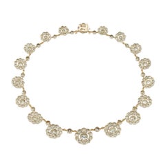 An important Victorian diamond cluster necklace