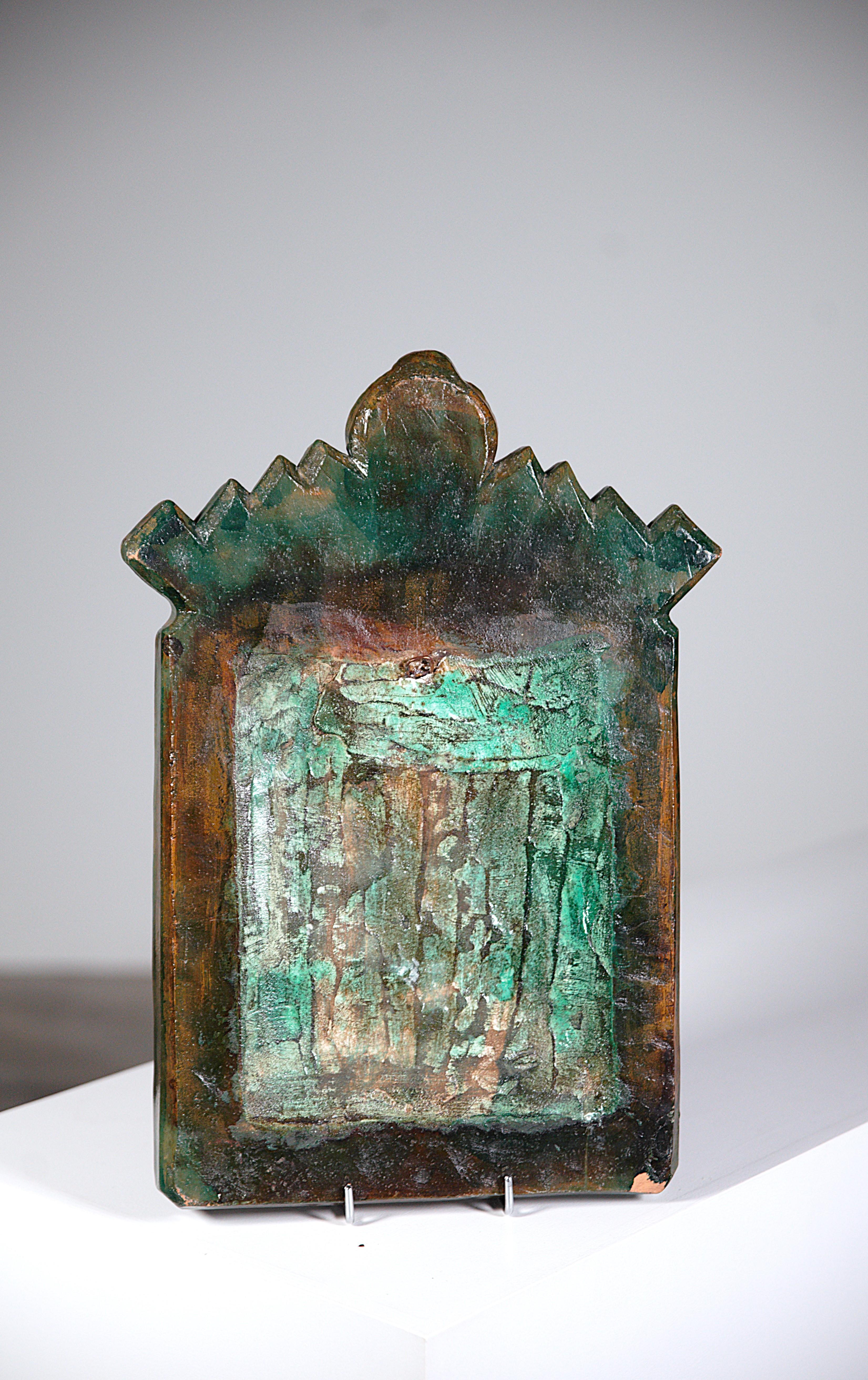 Fine XX secolo Un imponente specchio in ceramica di un artista anonimo Francia anni '70 in vendita