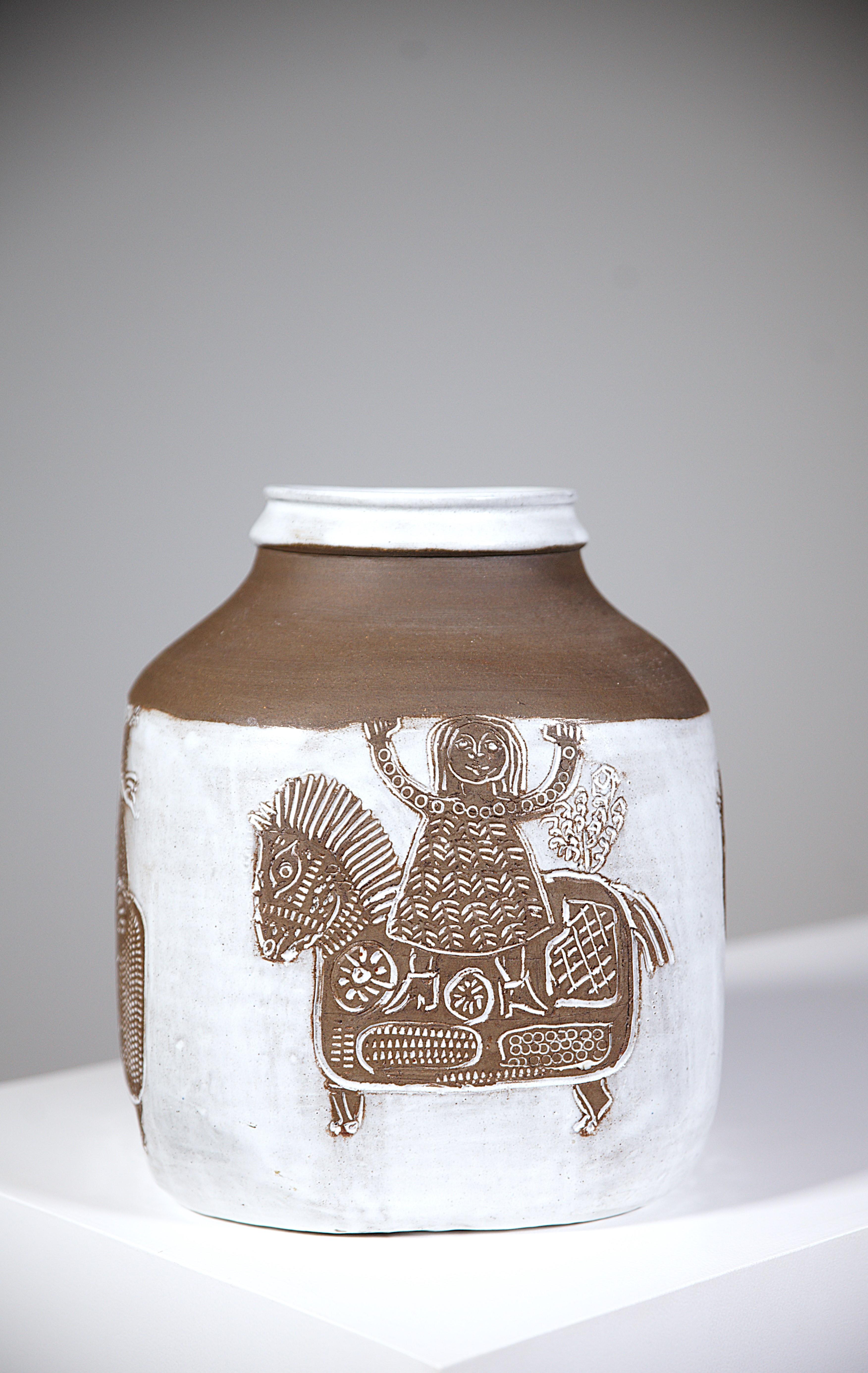 Ceramica Un imponente vaso di Albert Thiry Vallauris Francia anni '70 in vendita