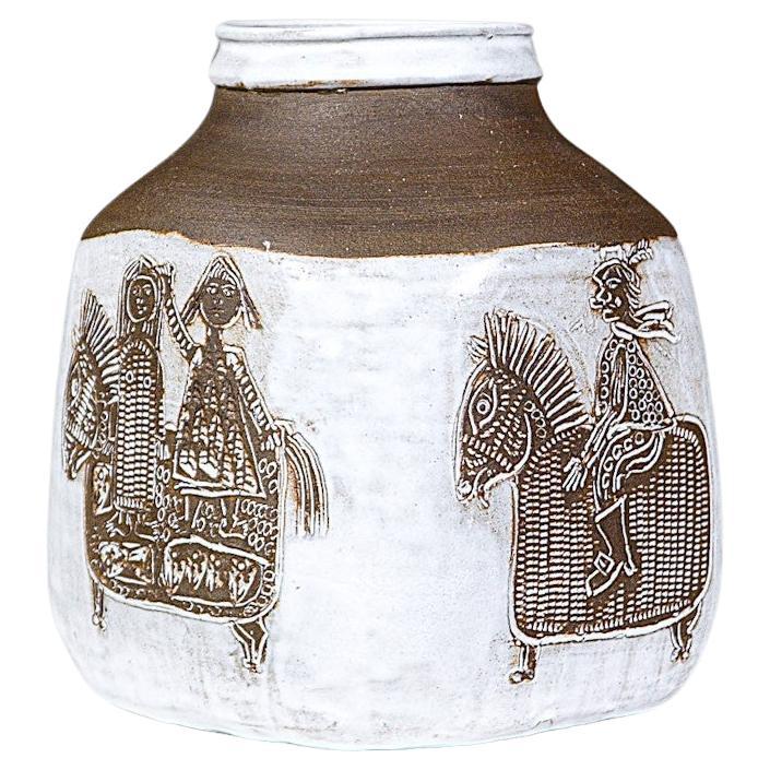 Un imponente vaso di Albert Thiry Vallauris Francia anni '70 in vendita
