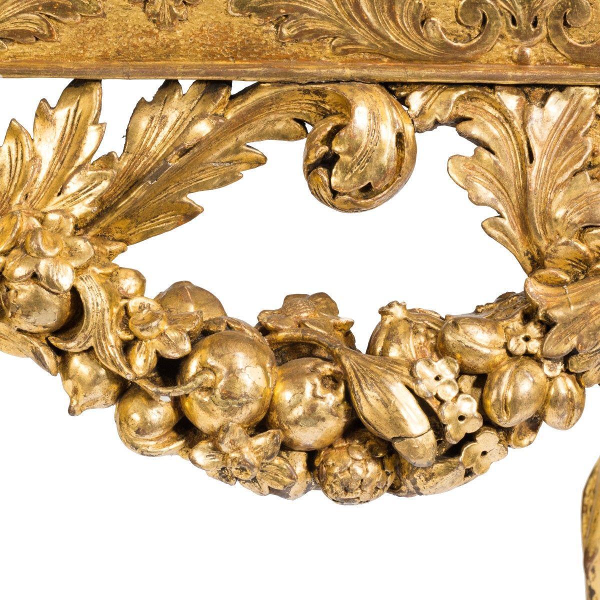 British Imposing Victorian Giltwood Console Table in the Manner of William Kent