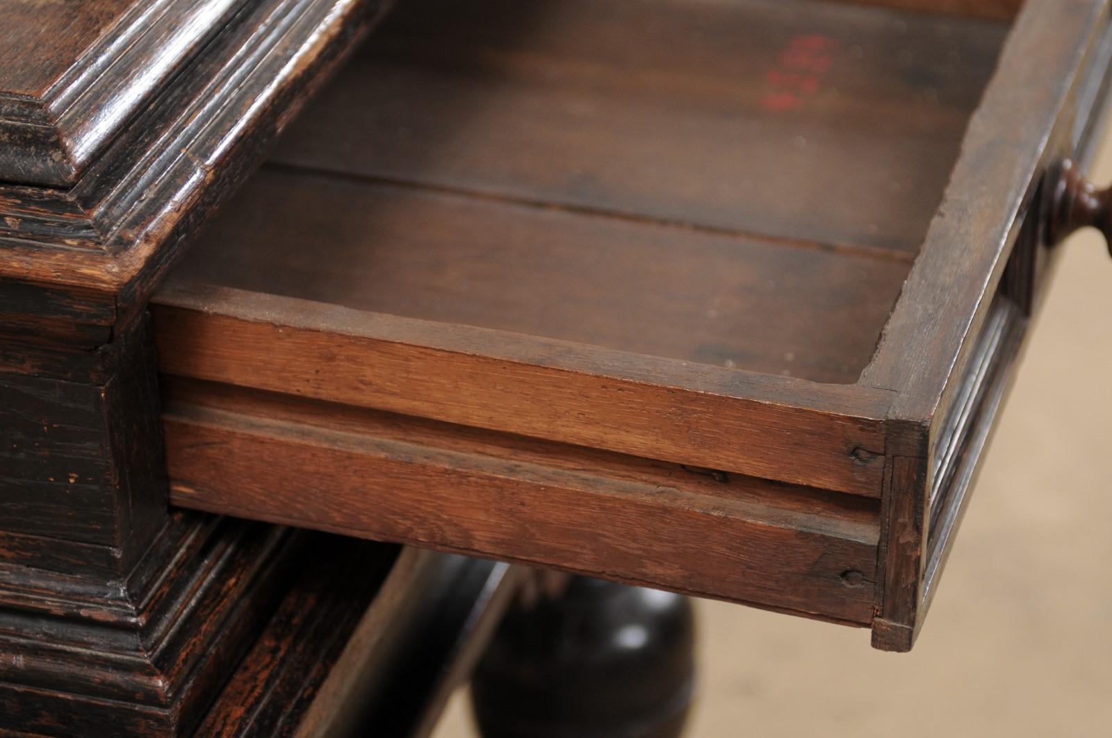 18th Century and Earlier Impressive 18th Century Flemish Freestanding Book Press For Sale