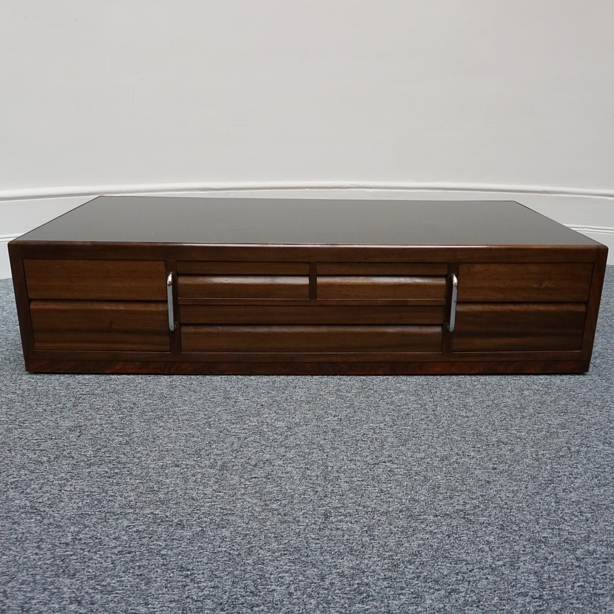 An Impressive and Large Art Deco Coffee Table by Betty Joel Signed 1935 In Good Condition In Forest Row, East Sussex