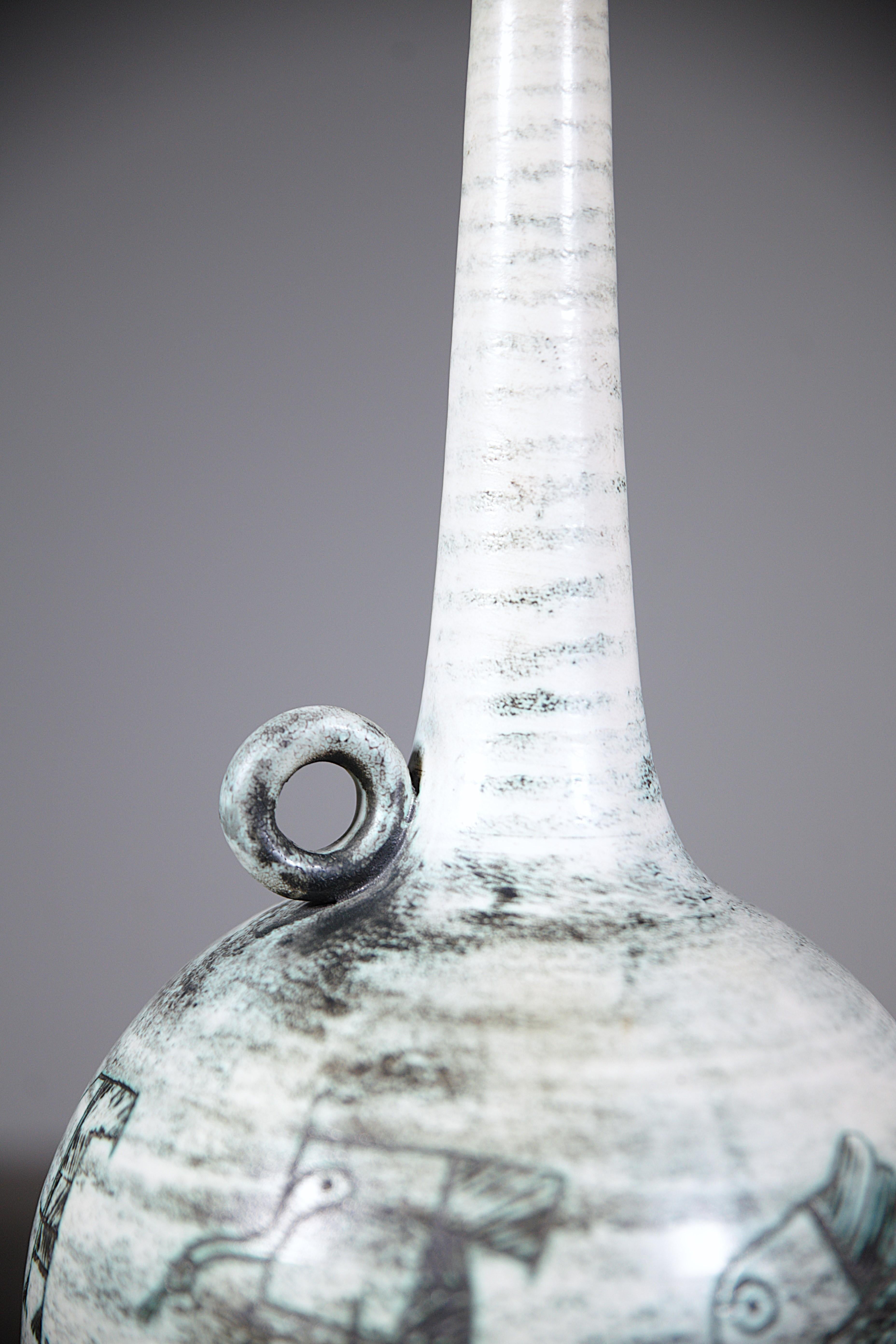 Un'impressionante lampada in ceramica di Jacques Blin Francia degli anni '60 in vendita 2