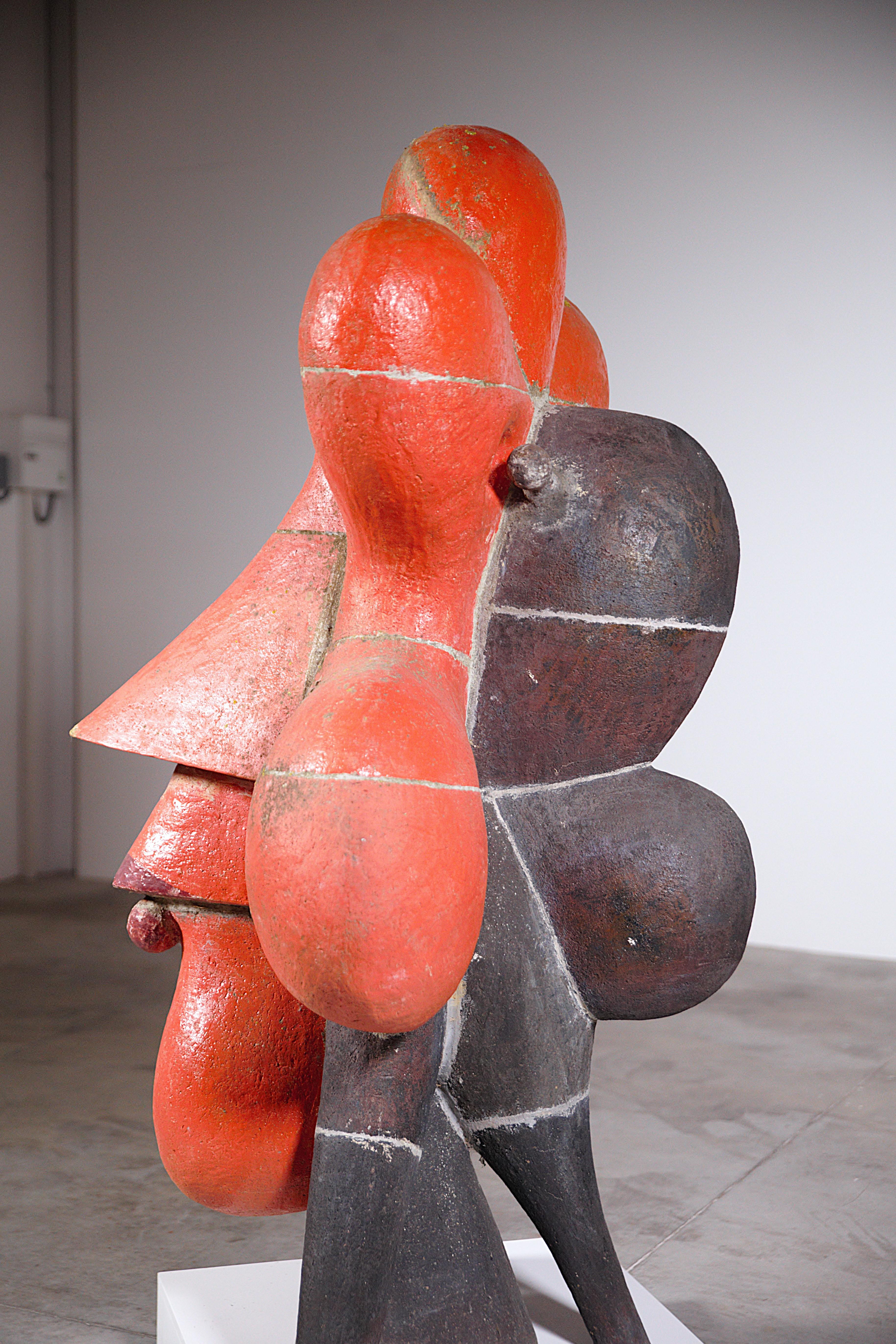 Un'impressionante scultura in ceramica di Roger Capron Vallauris Francia anni 2000 in vendita 4