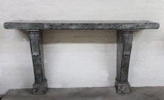 Impressionnante console en marbre sculptée à la main du début du 20e siècle