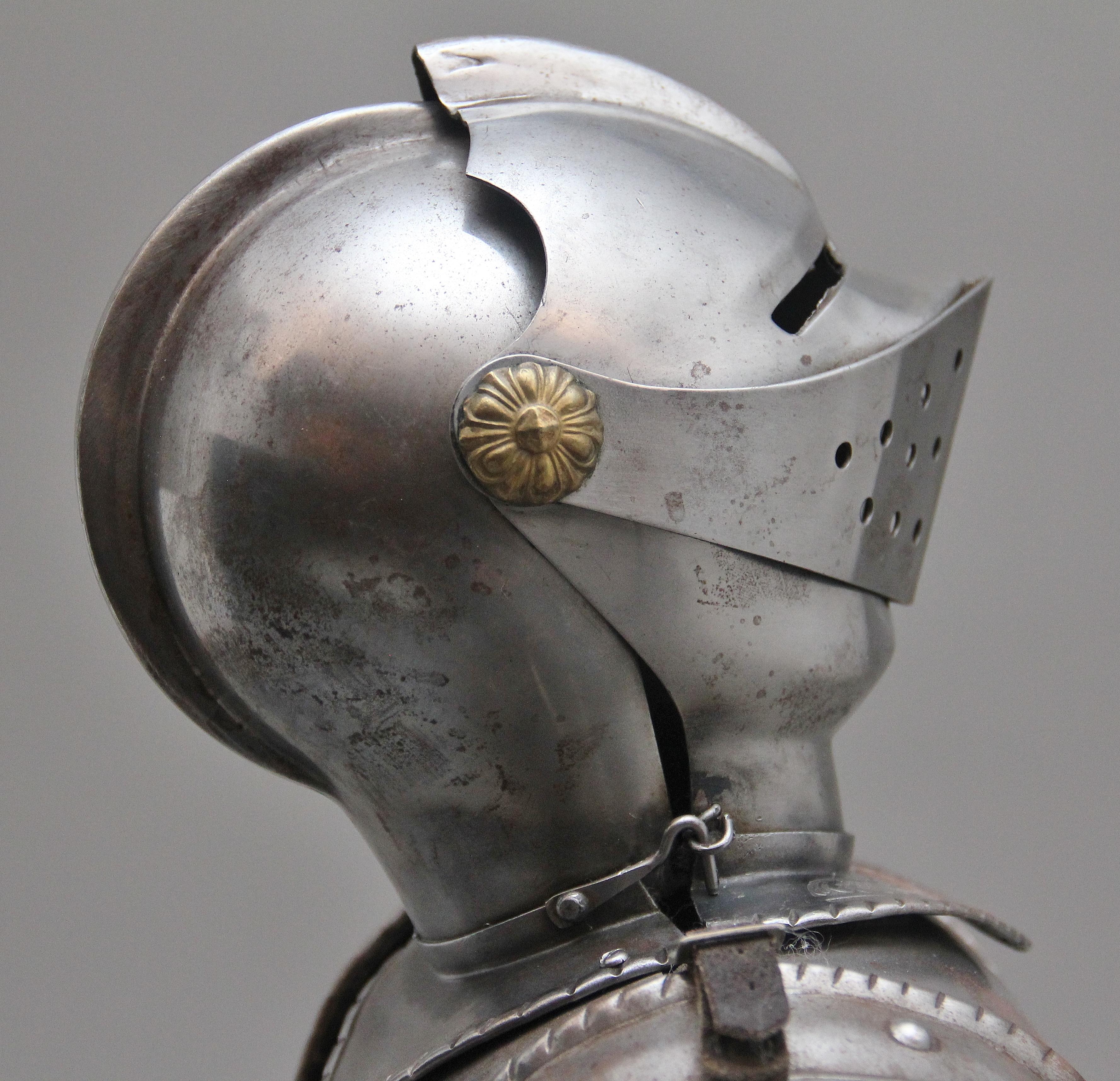 Impressive Early 20th Miniature Suit of Armour For Sale 4