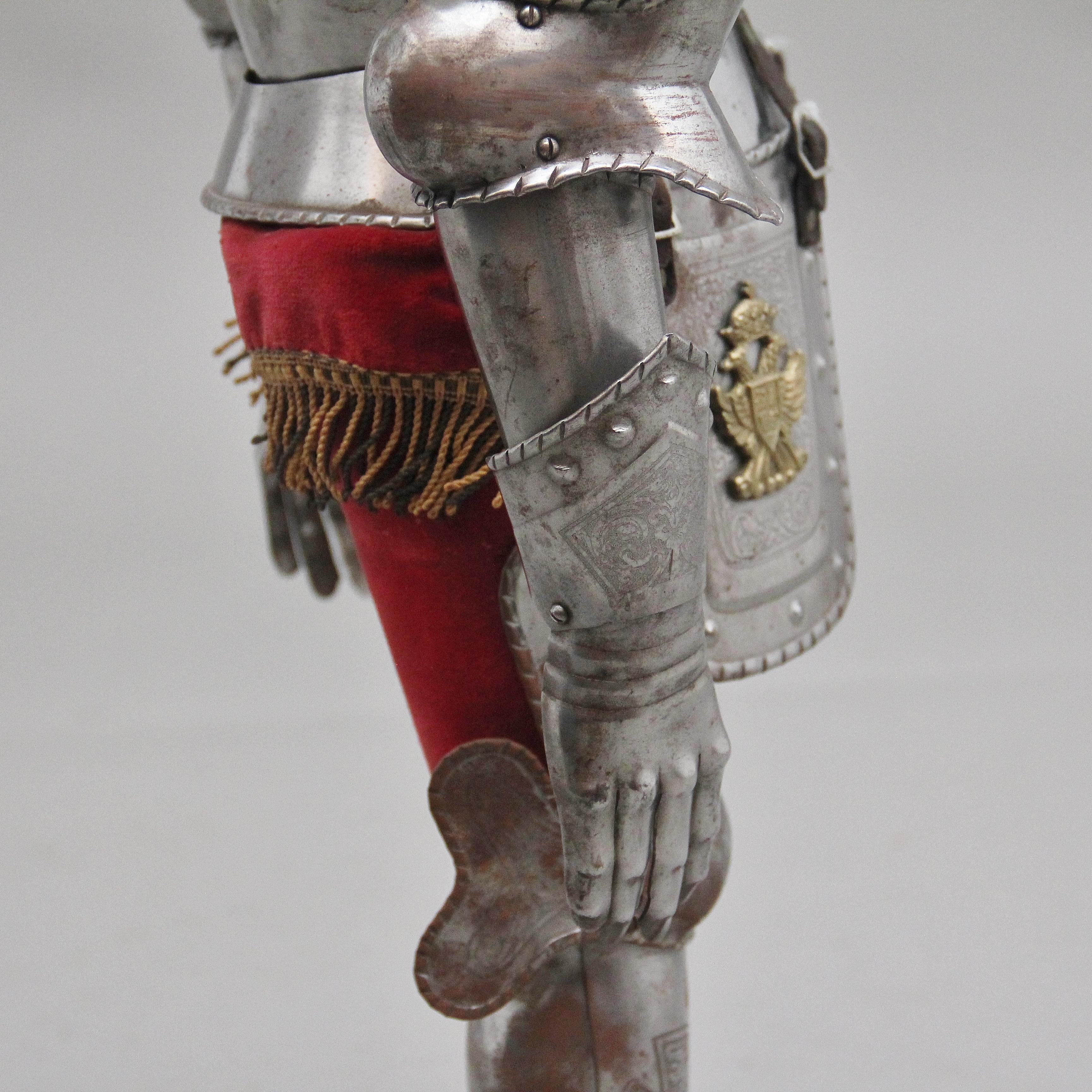 Impressive Early 20th Miniature Suit of Armour For Sale 6
