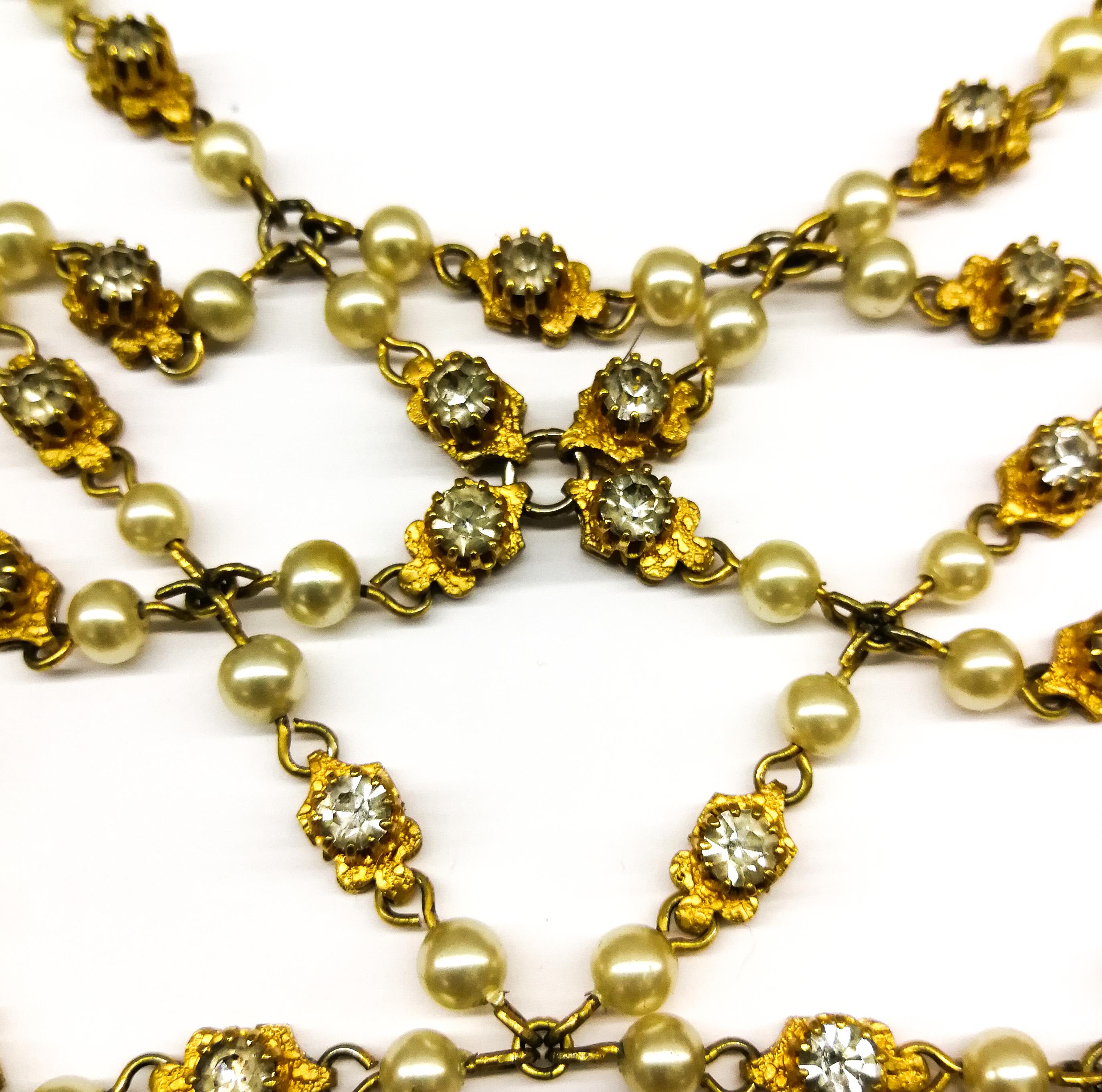 Women's An impressive 'festoon' necklace and matching earrings, Christian Dior, c. 1954.