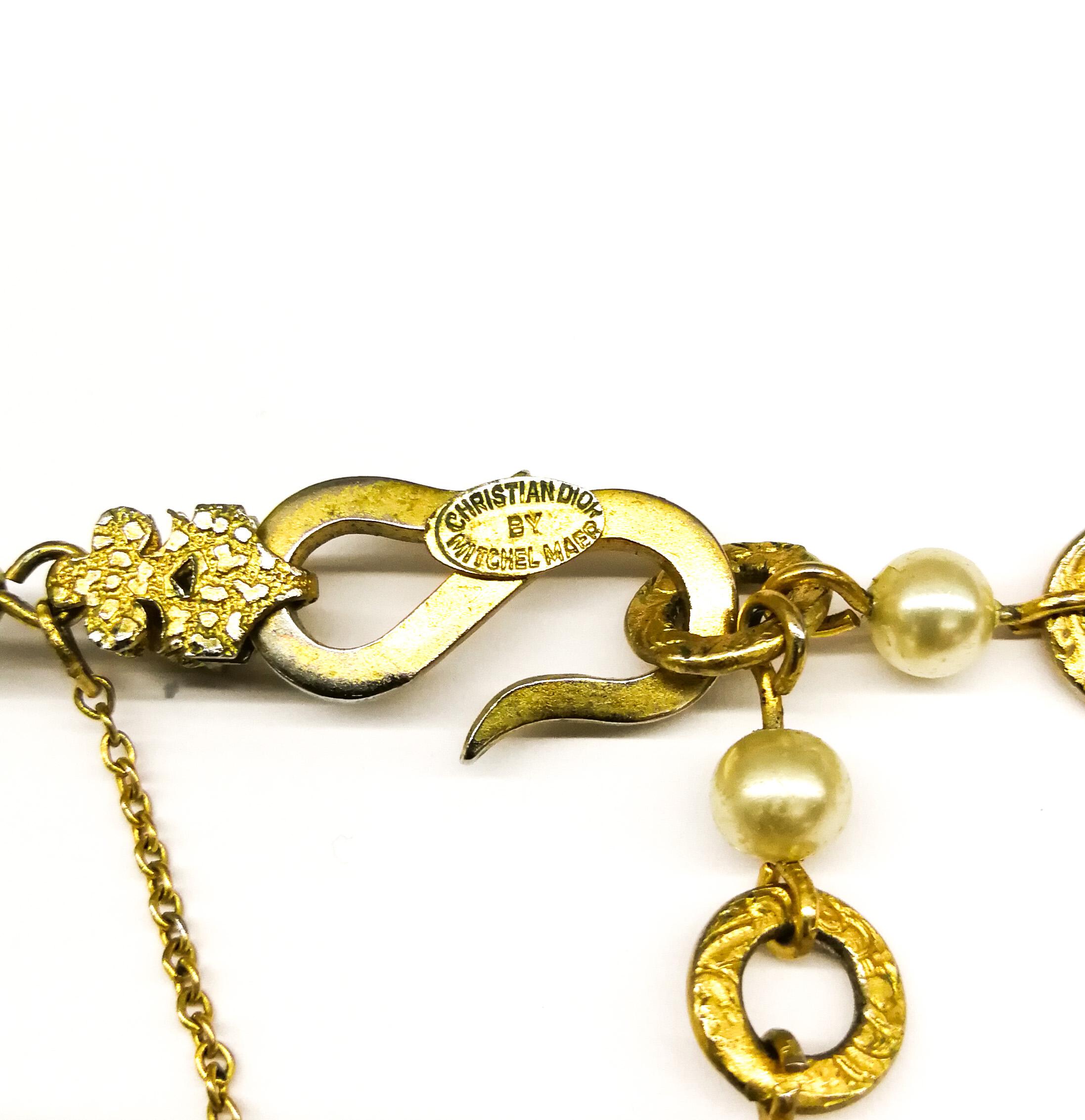 An impressive 'festoon' necklace and matching earrings, Christian Dior, c. 1954. 3