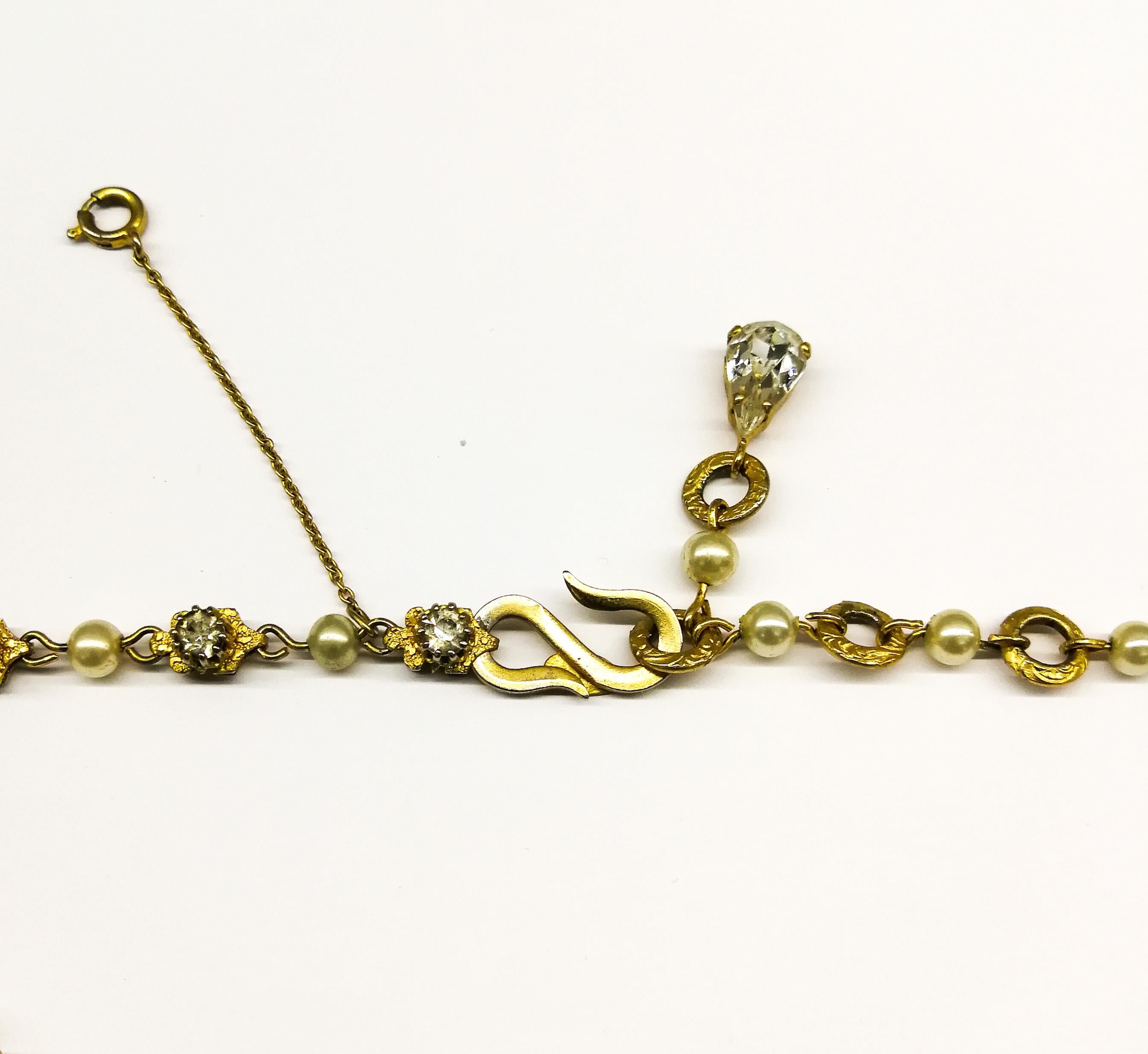 An impressive 'festoon' necklace and matching earrings, Christian Dior, c. 1954. 4