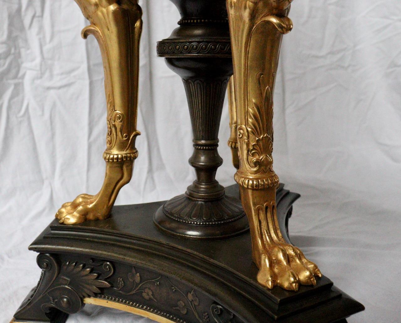 Impressive French 19th Century Neo-Greek Style Bronze Nine-Lights Centerpiece For Sale 8