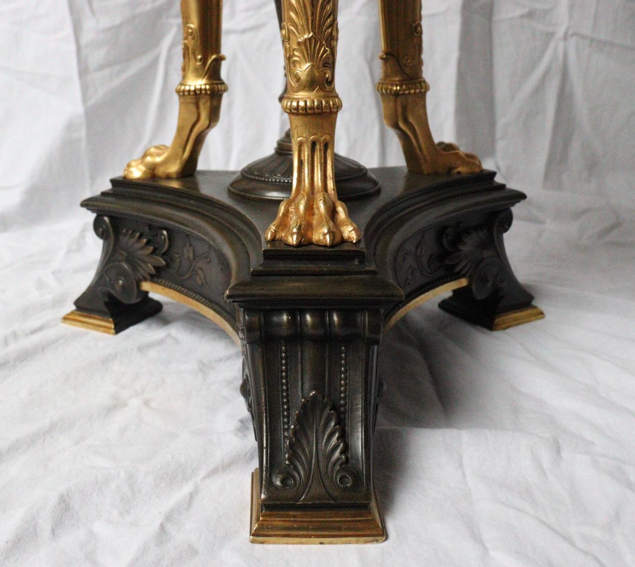 Impressive French 19th Century Neo-Greek Style Bronze Nine-Lights Centerpiece For Sale 10