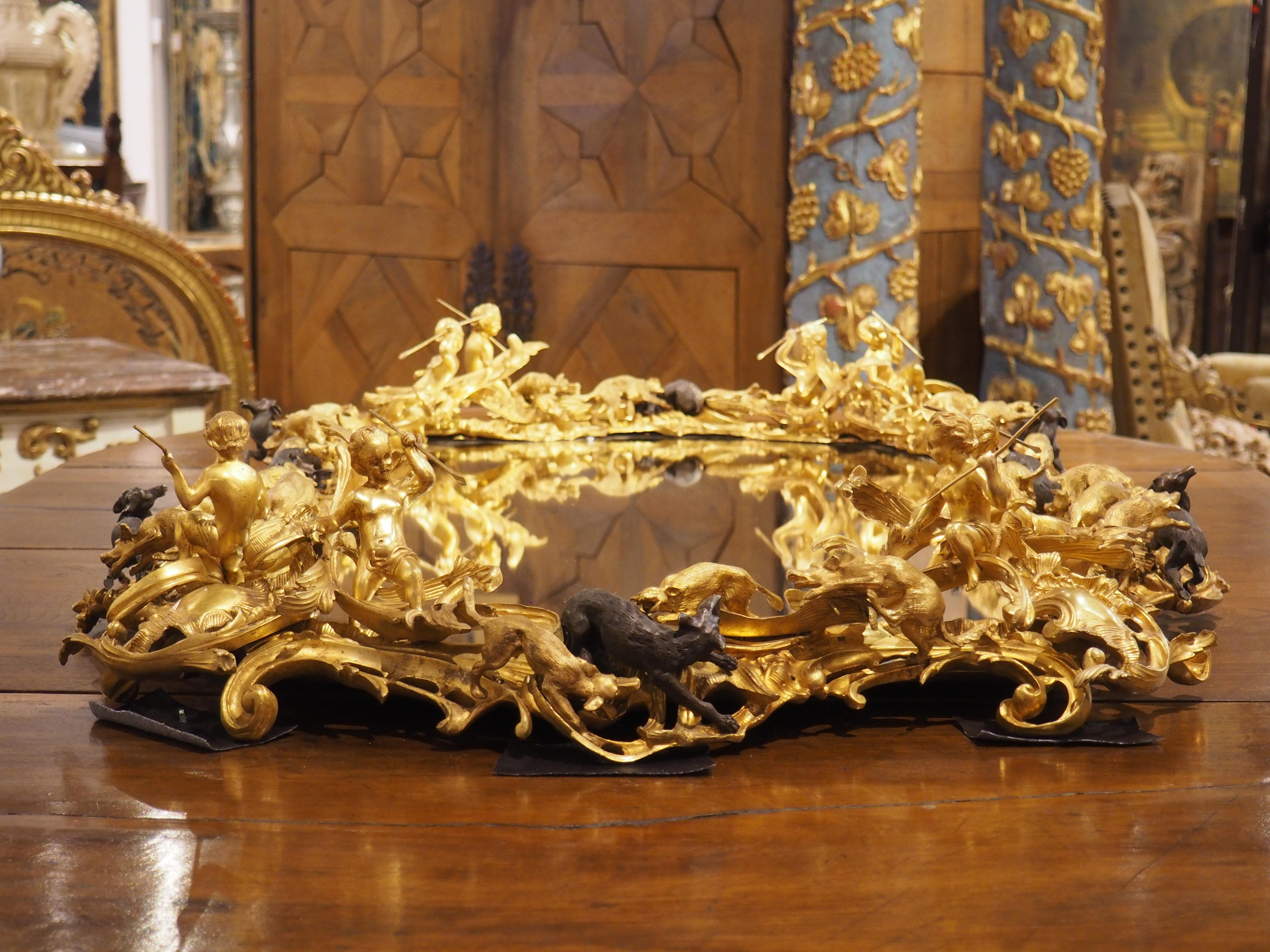 An Impressive French Napoleon III Style Gilt Bronze Surtout de Table, Circa 1900 13