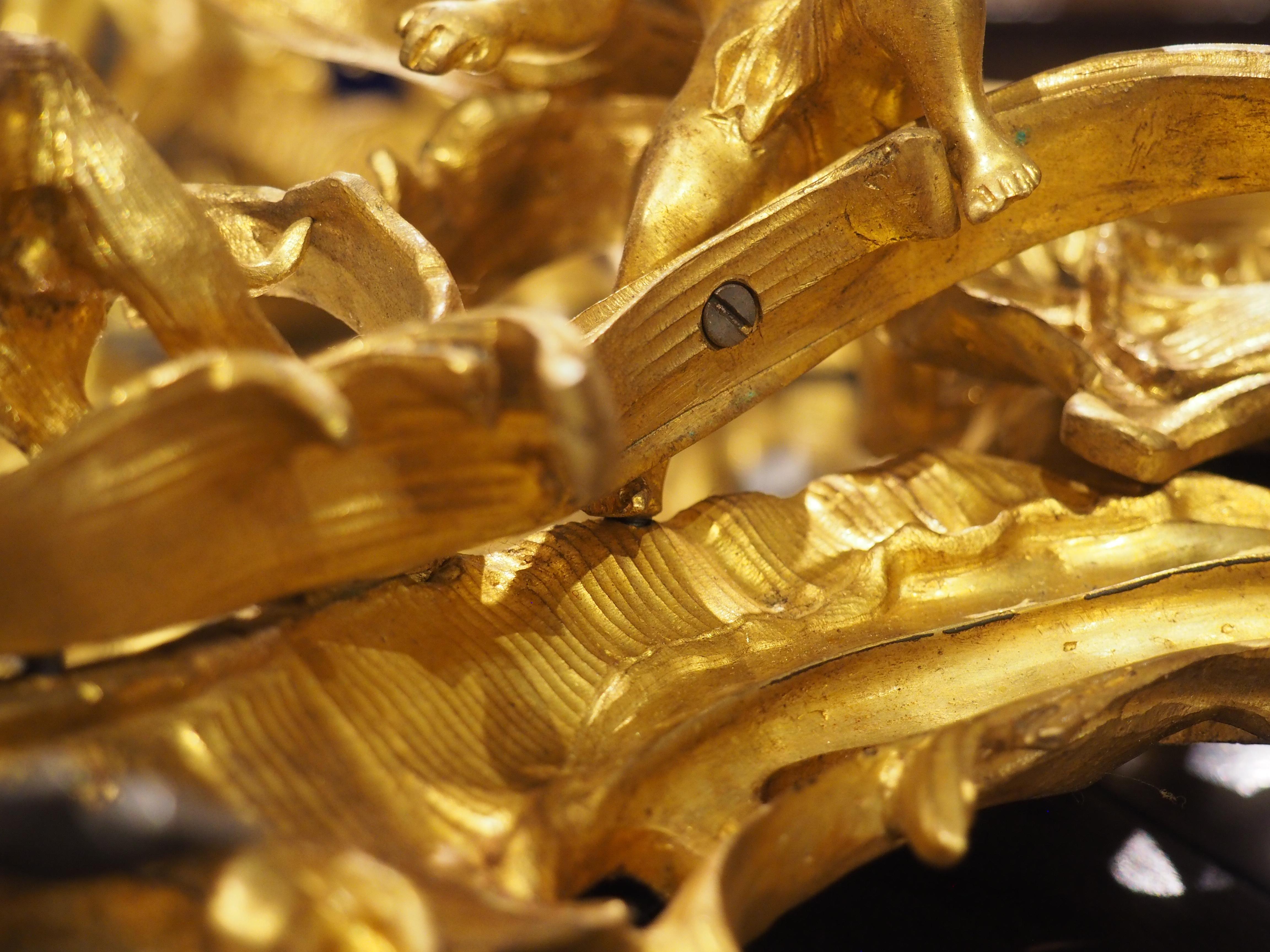 An Impressive French Napoleon III Style Gilt Bronze Surtout de Table, Circa 1900 15