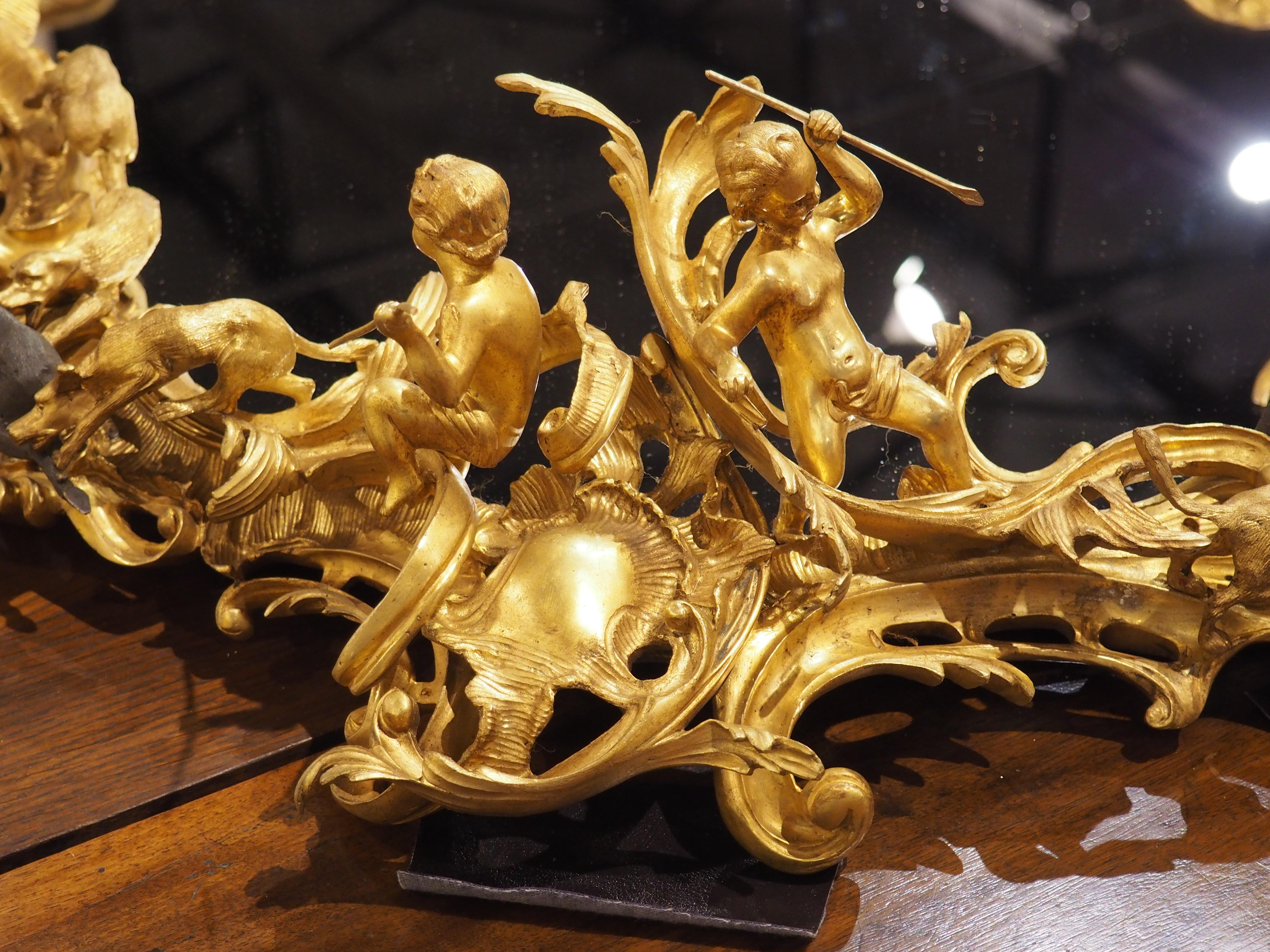 An Impressive French Napoleon III Style Gilt Bronze Surtout de Table, Circa 1900 In Good Condition In Dallas, TX