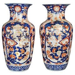 An Impressive large pair of 19th Century Japanese Imari vases, 76cm high