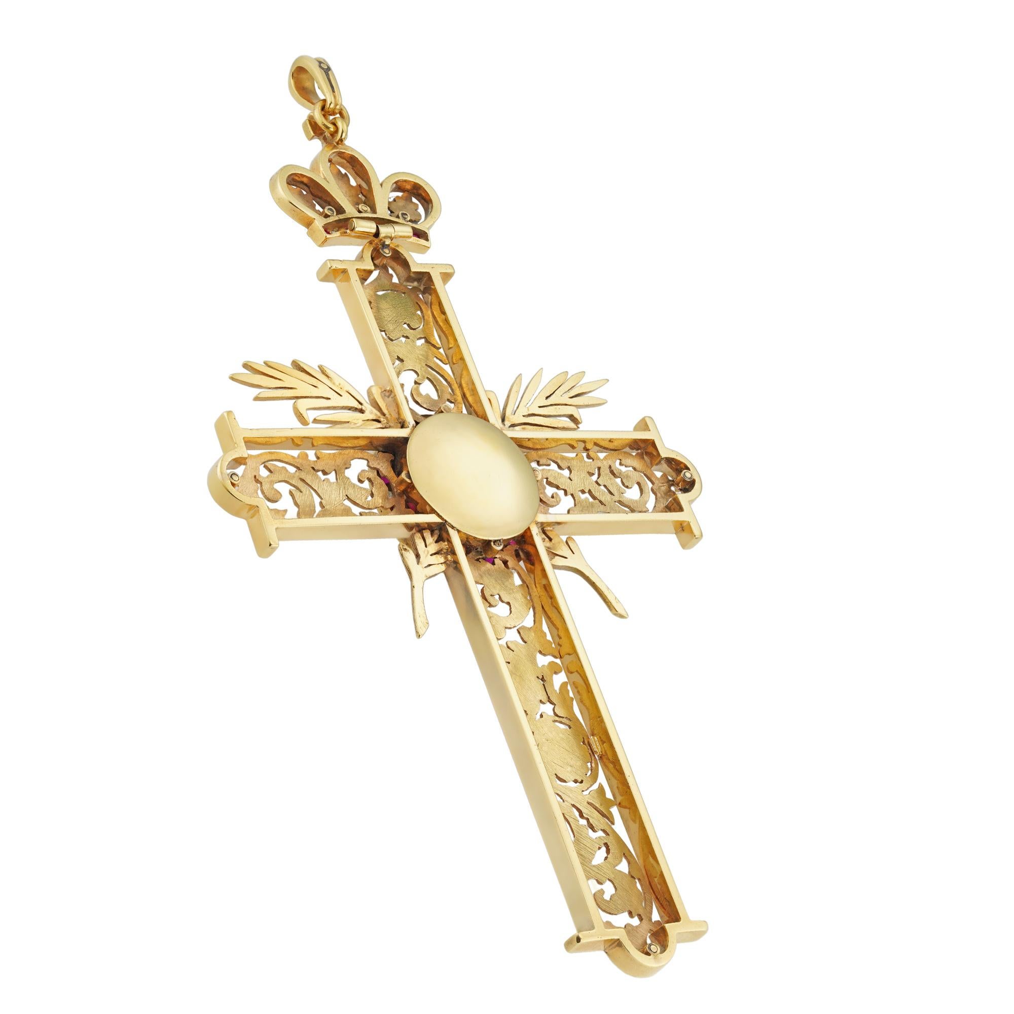Old European Cut An impressive late 19th century pectoral cross