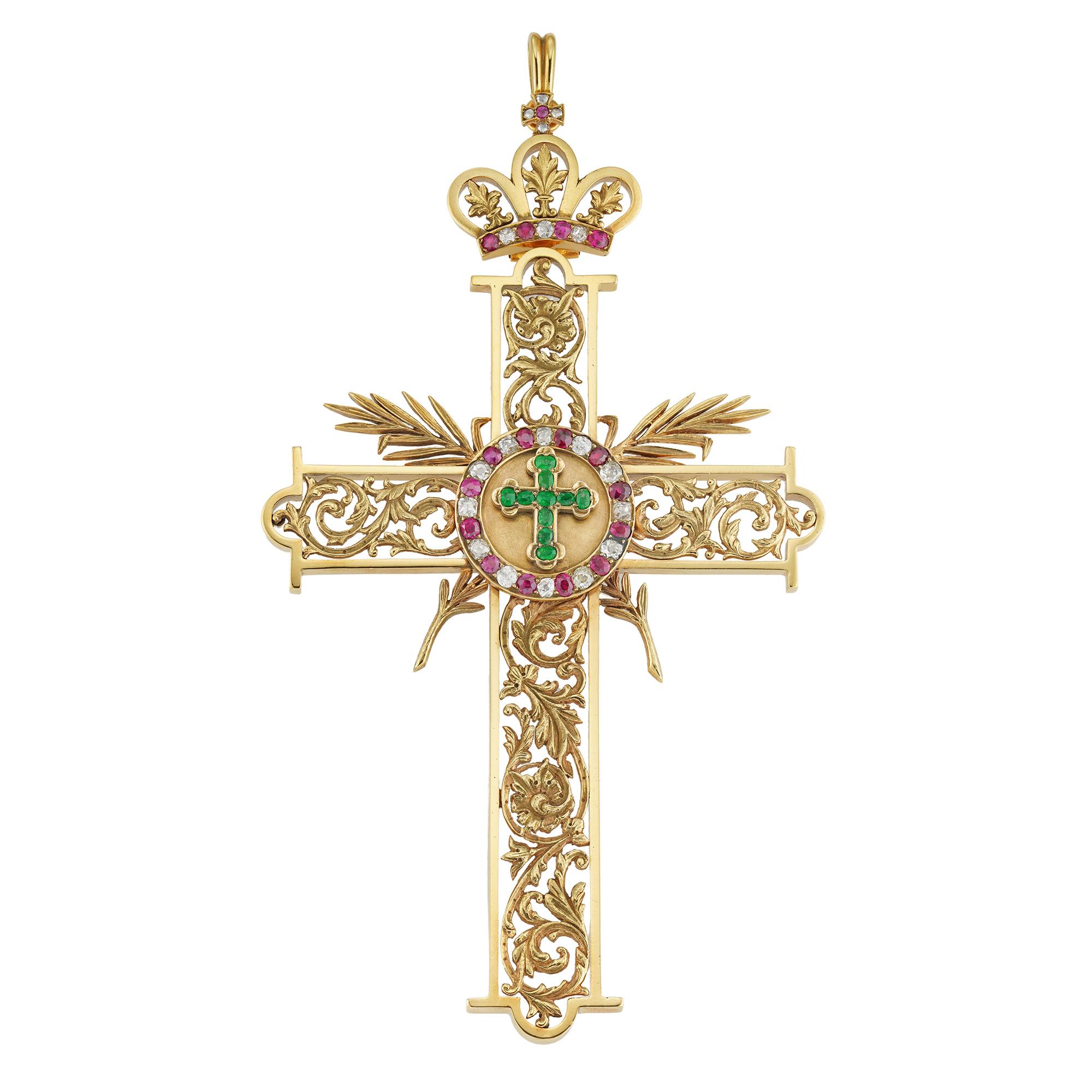 An impressive late 19th century pectoral cross In Good Condition In London, GB
