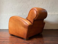 An Impressive Leather Club Chair, by Erton Deauville, France 1950’s