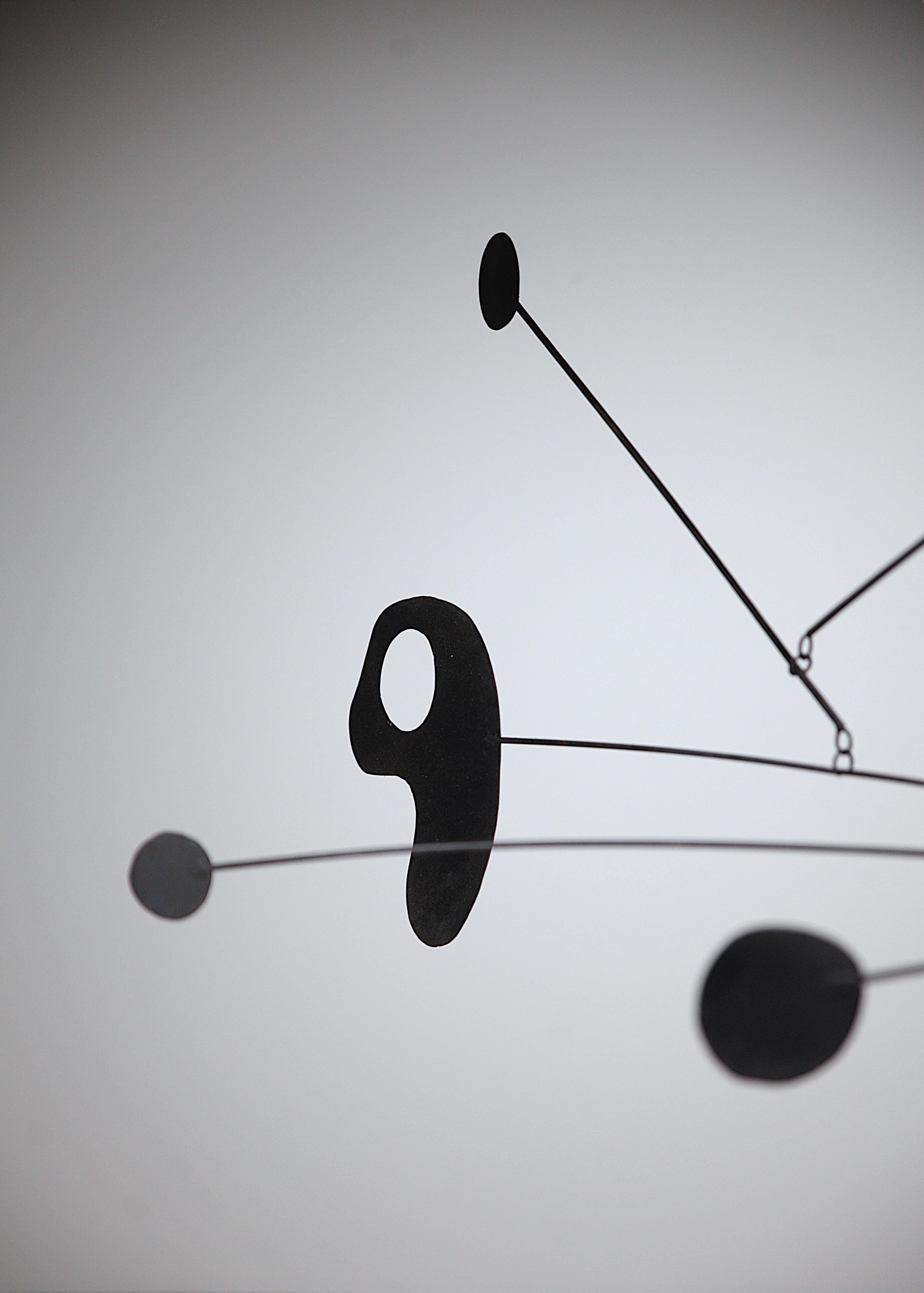 Ein beeindruckendes Mobile-Skulptur von Guillaume Lanoux, Frankreich 1980er Jahre im Angebot 4