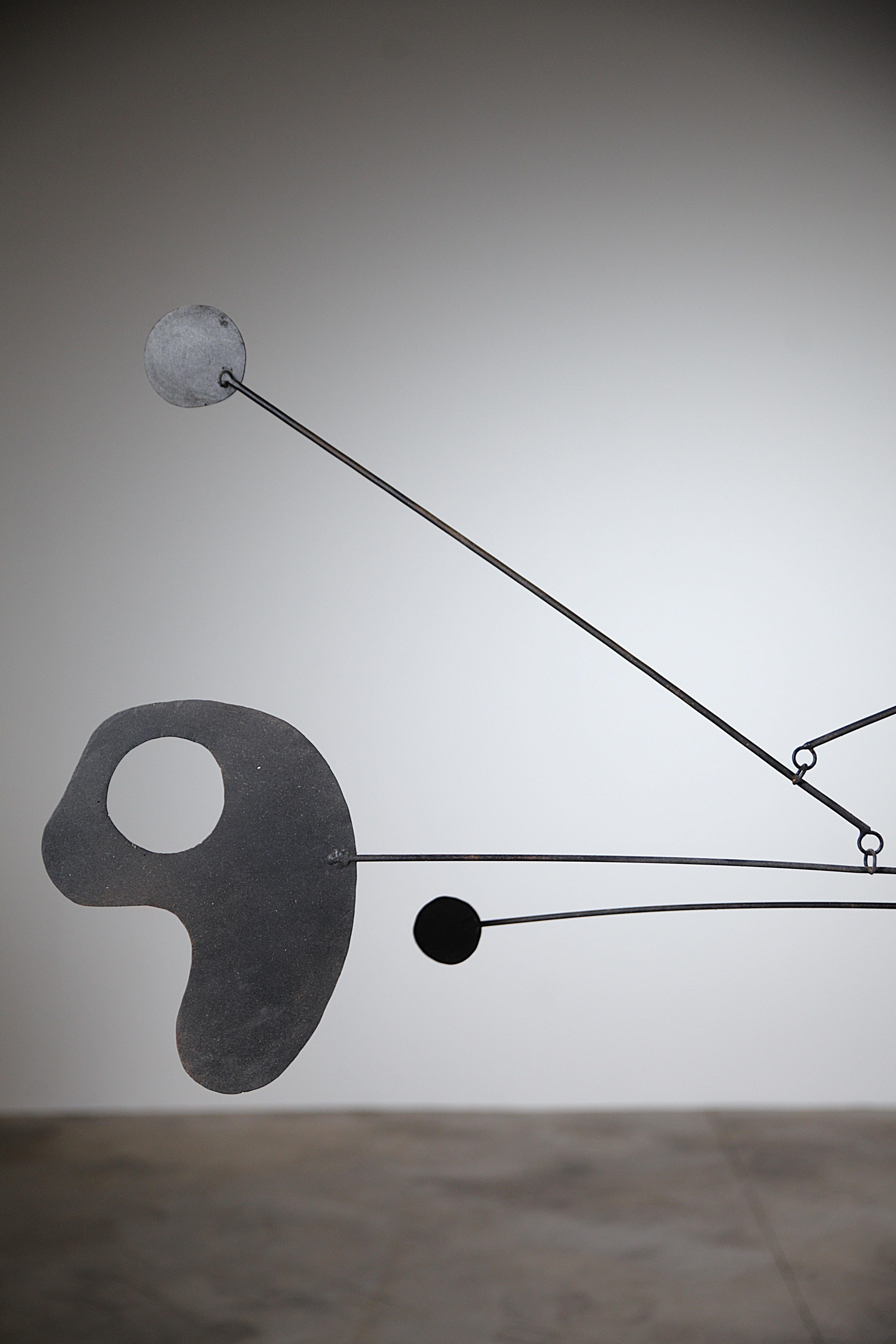 Ein beeindruckendes Mobile-Skulptur von Guillaume Lanoux, Frankreich 1980er Jahre im Zustand „Gut“ im Angebot in HYÈRES, FR