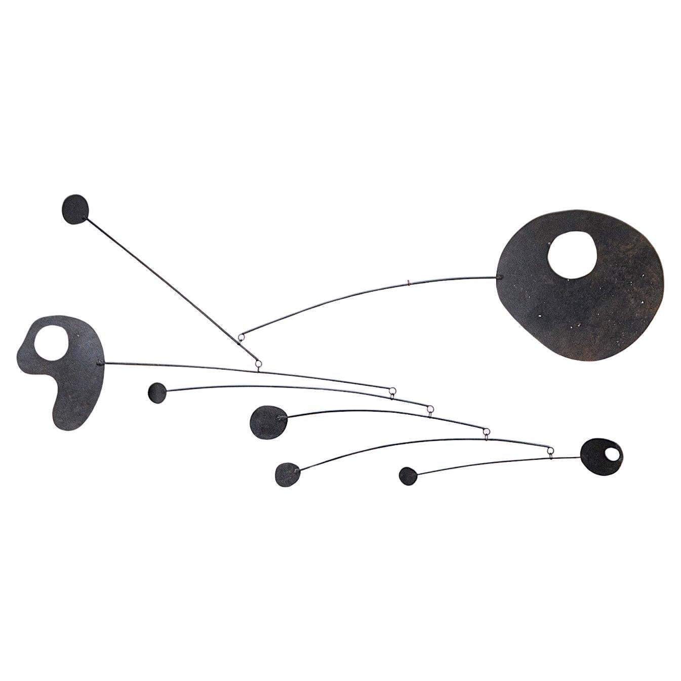 An Impressive Mobile Sculpture by Guillaume Lanoux France 1980's