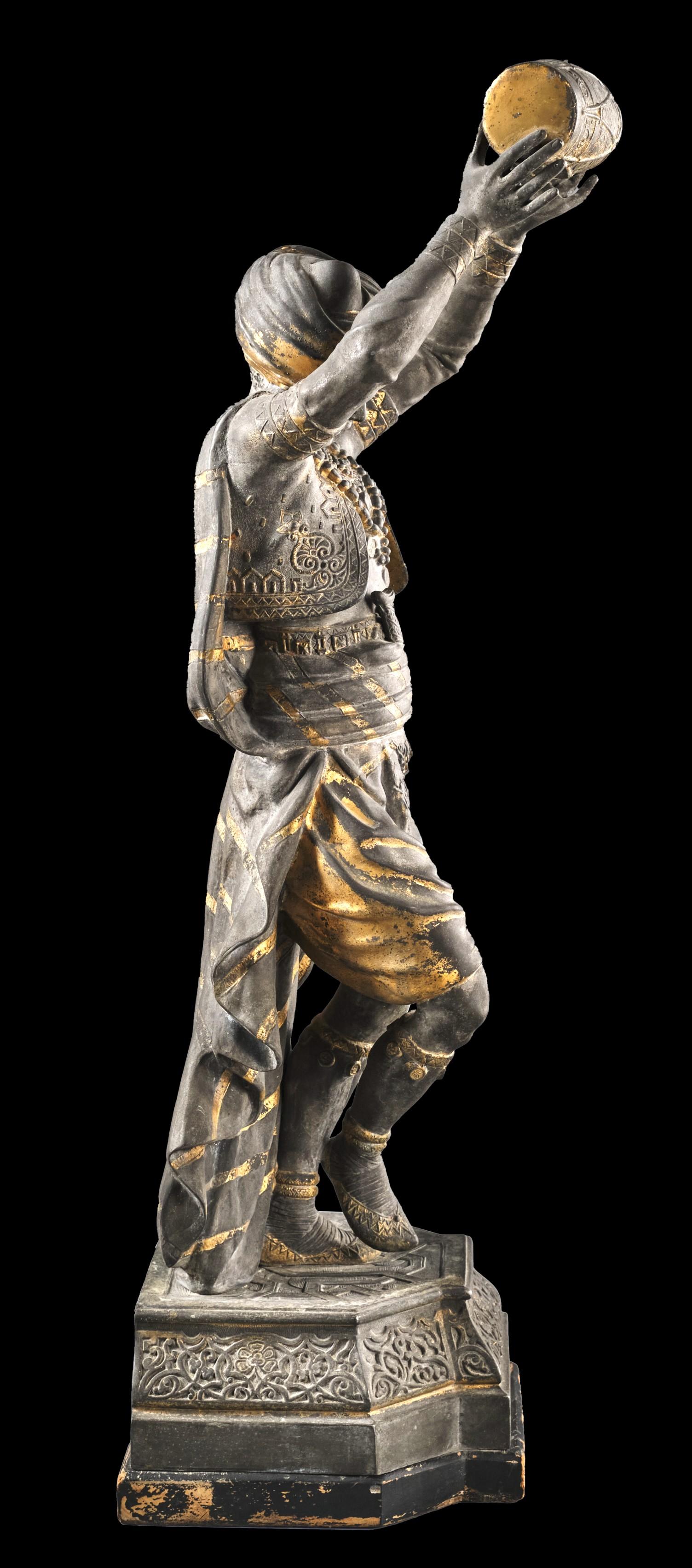 An Impressive Pair of 19th Century Orientalist Spelter Figures, After A. Waagen  For Sale 9