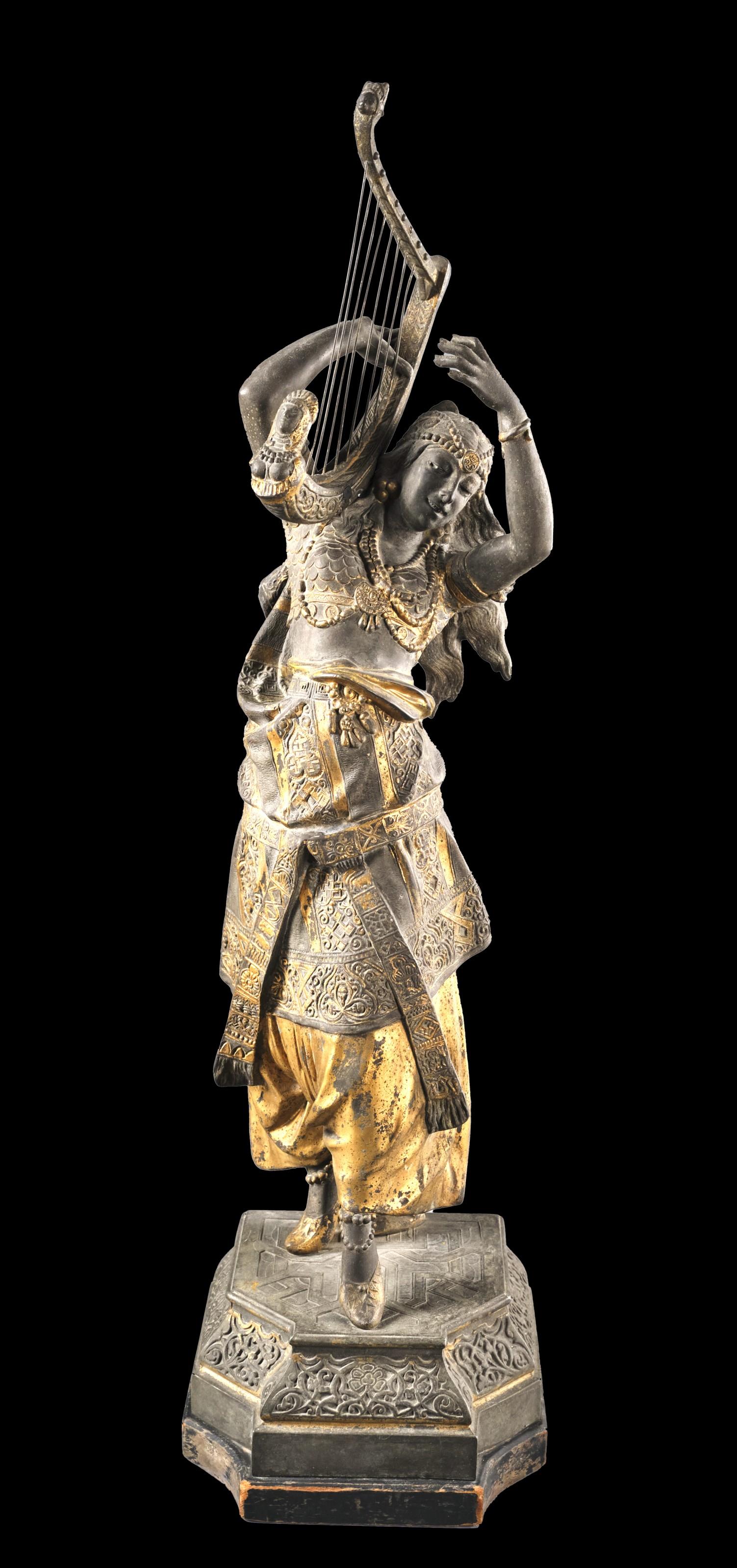 Other An Impressive Pair of 19th Century Orientalist Spelter Figures, After A. Waagen  For Sale